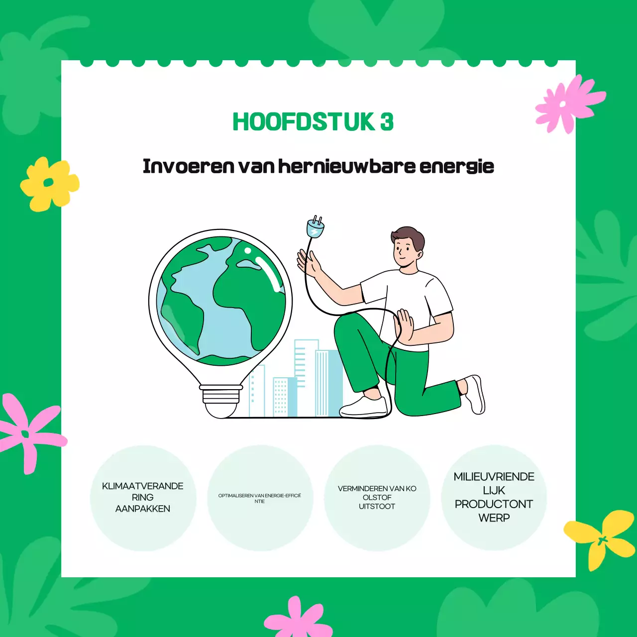 Groene eenvoudige milieucampagne