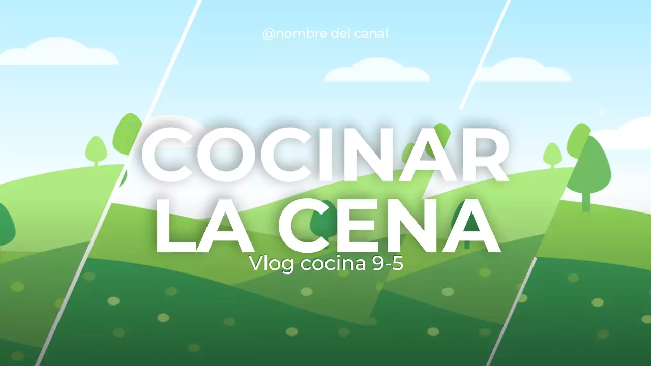 naranja beige verde cocinar cena vlog estilo moderno