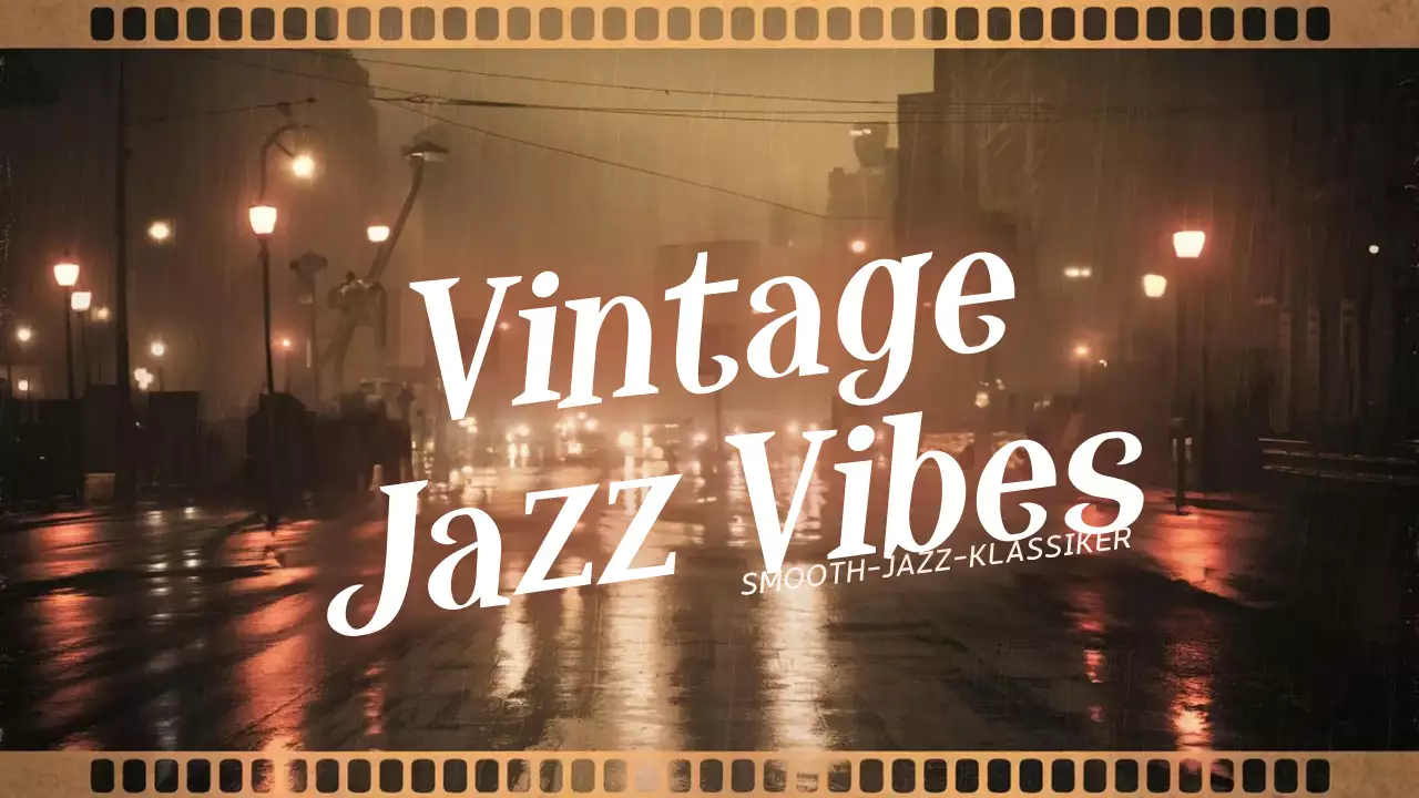 braune Vintage-Jazz-Wiedergabeliste