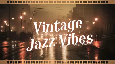 braune Vintage-Jazz-Wiedergabeliste