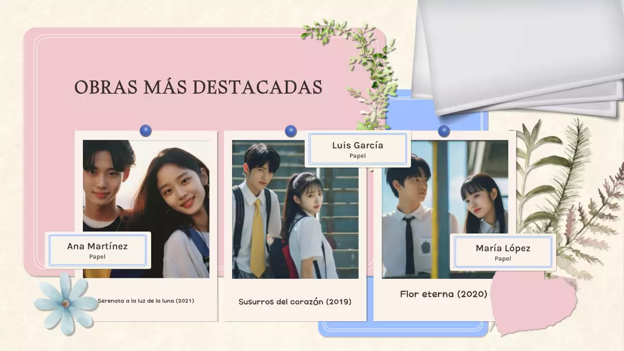 Rosa elegante K-drama de tono