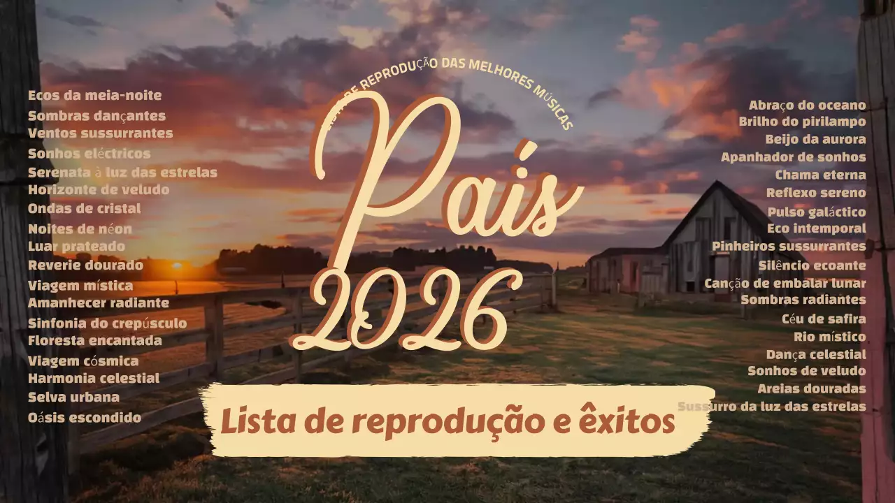 lista de reprodução de música rústica laranja
