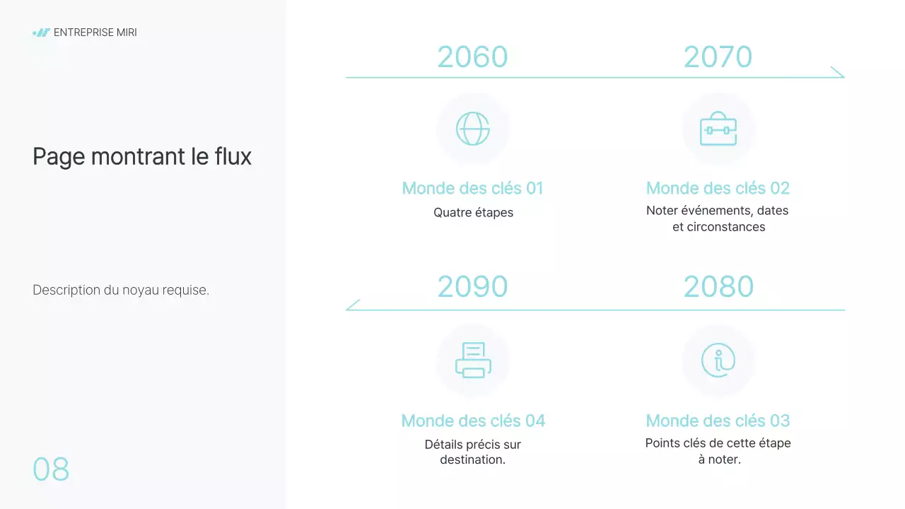 Rapport d'activité d'une entreprise moderne en gris et bleu clair