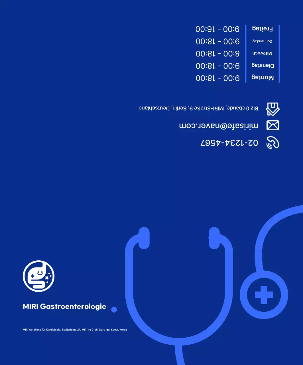 Blue Simple Krankenhausführer