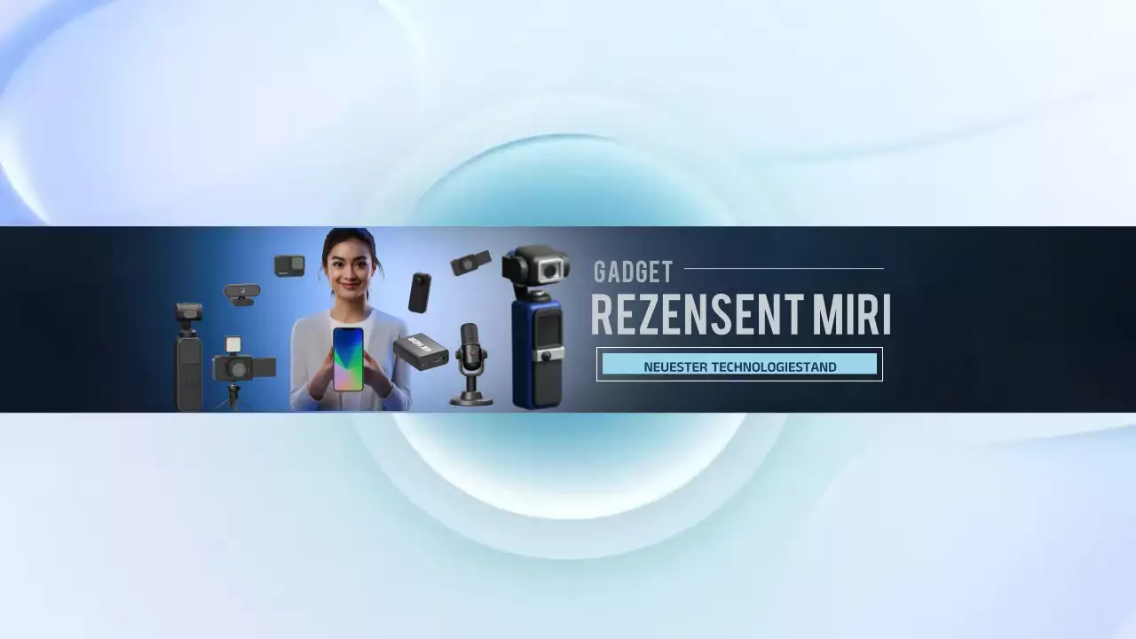 Blue Modern Gadget Review Ankündigung