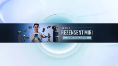 Blue Modern Gadget Review Ankündigung