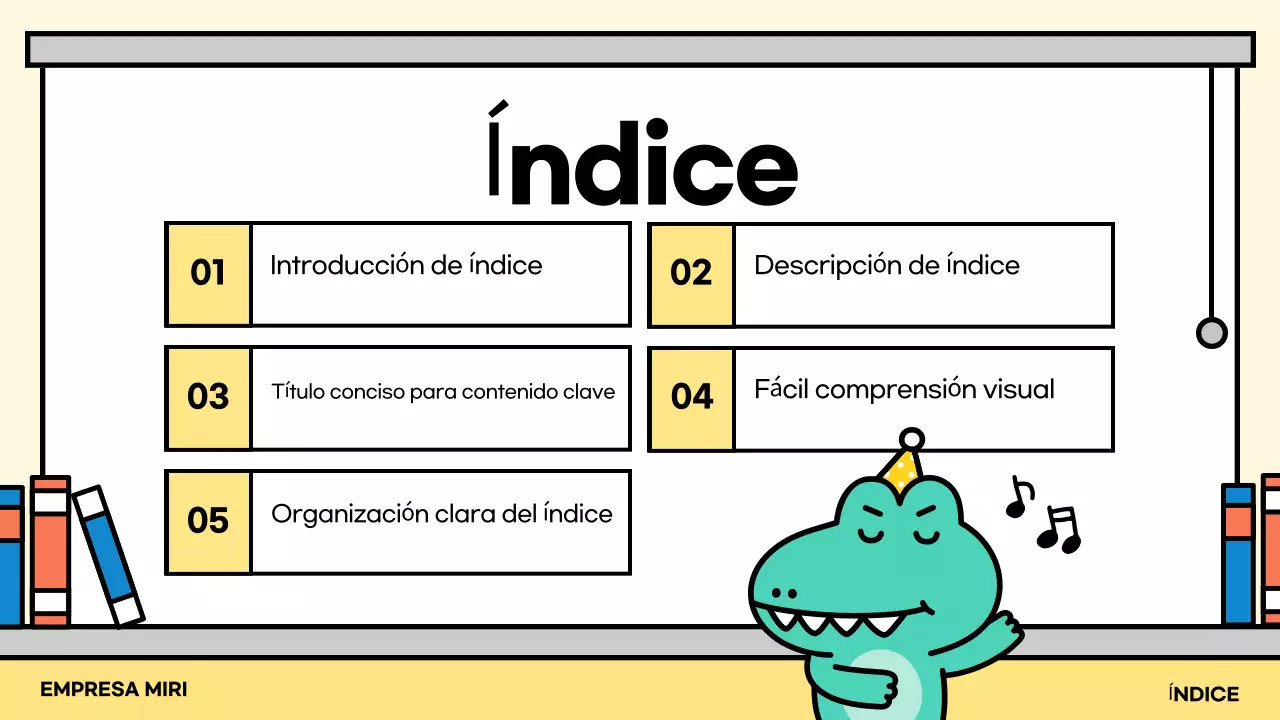 Explicación de la presentación de Mint Simple