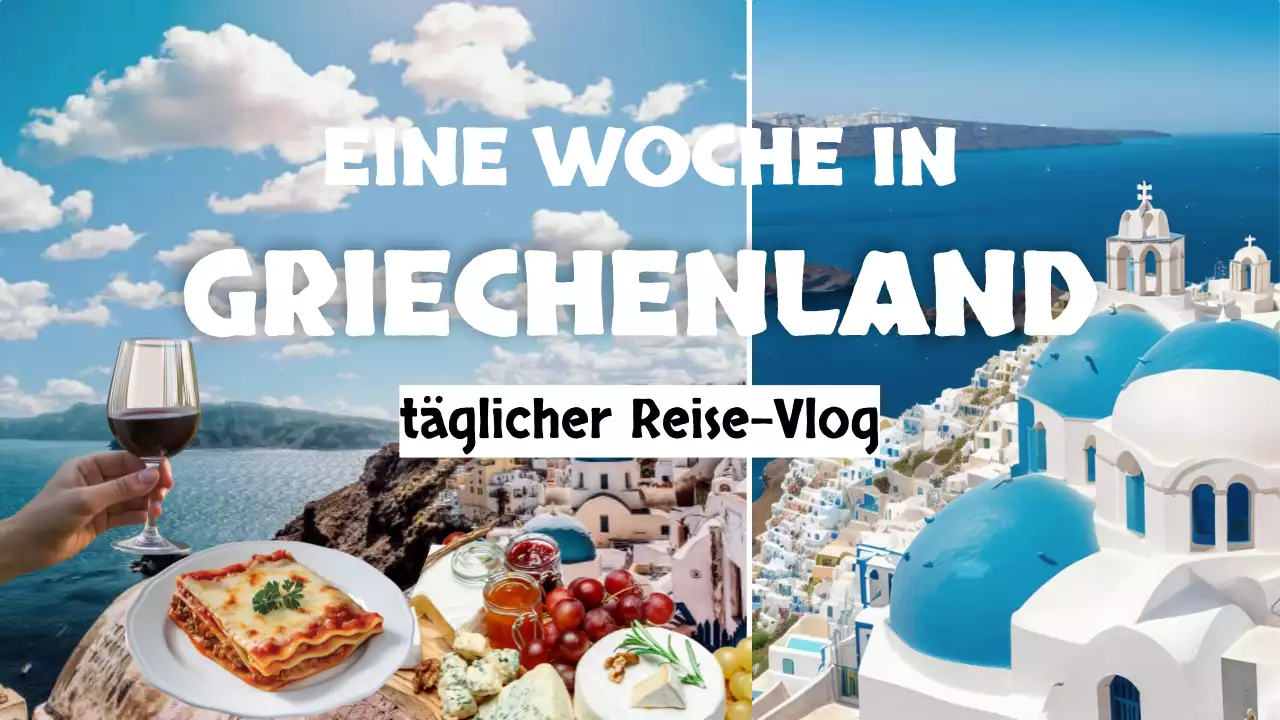 blau weiß täglich reisen vlog modernen Stil