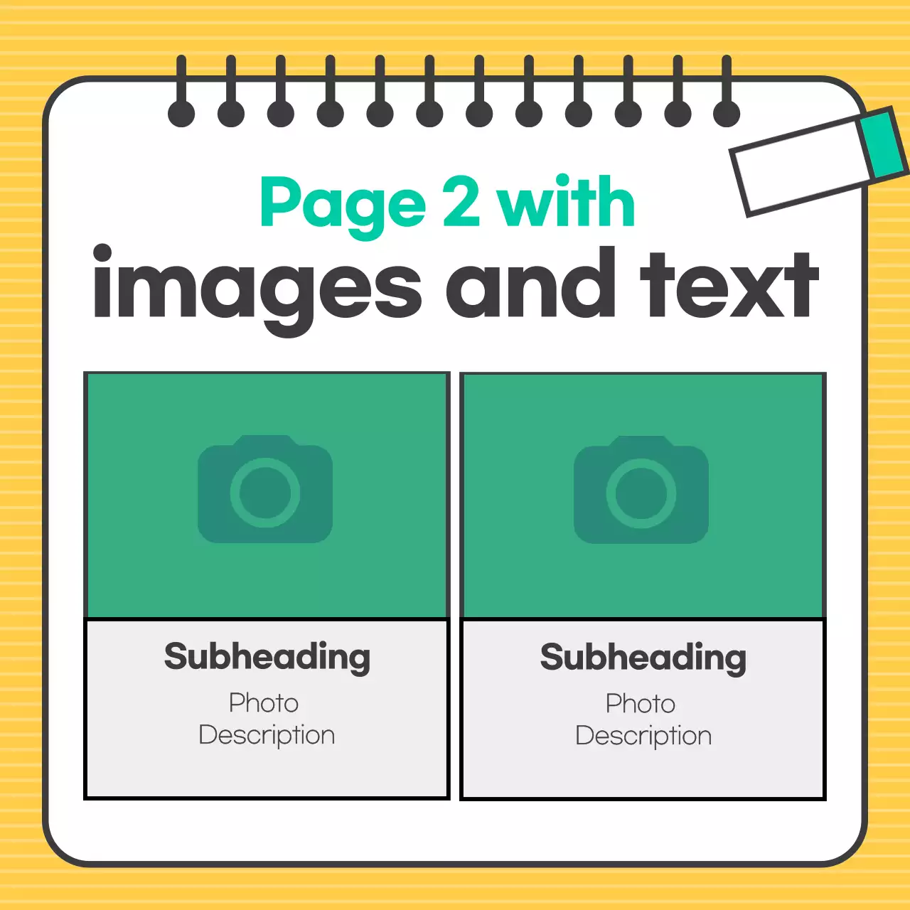 Yellow Playful News Layout Instagram Carousel