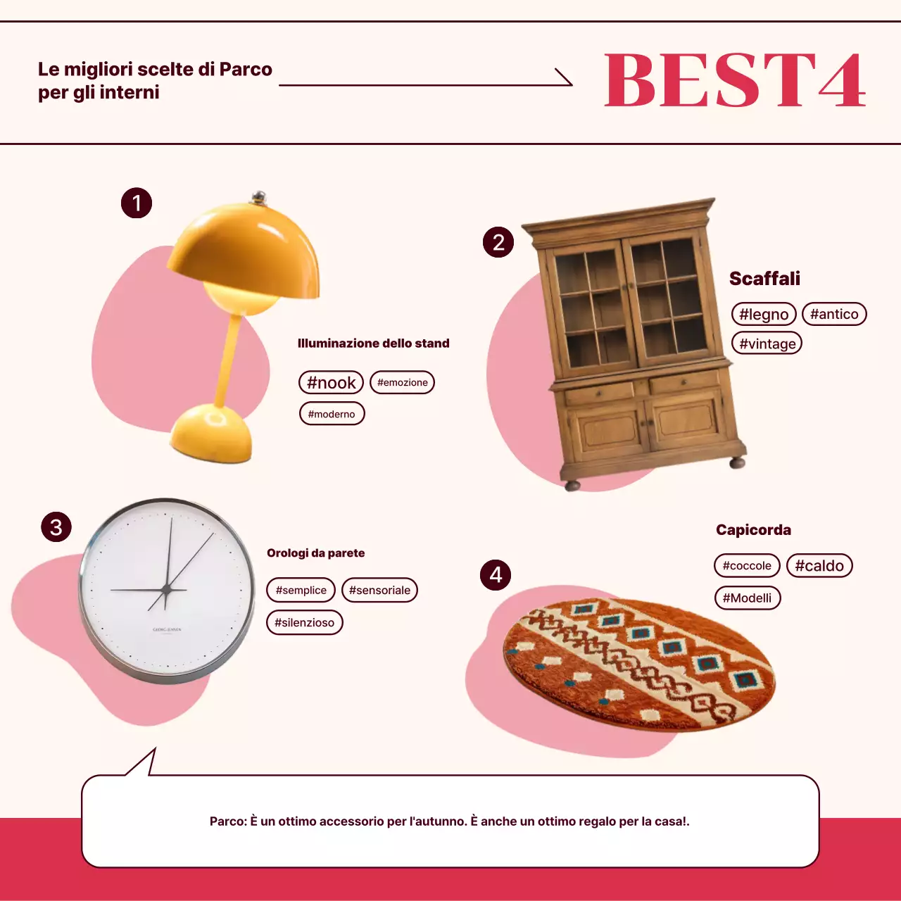 Consigli per la moda autunnale moderna in rosso