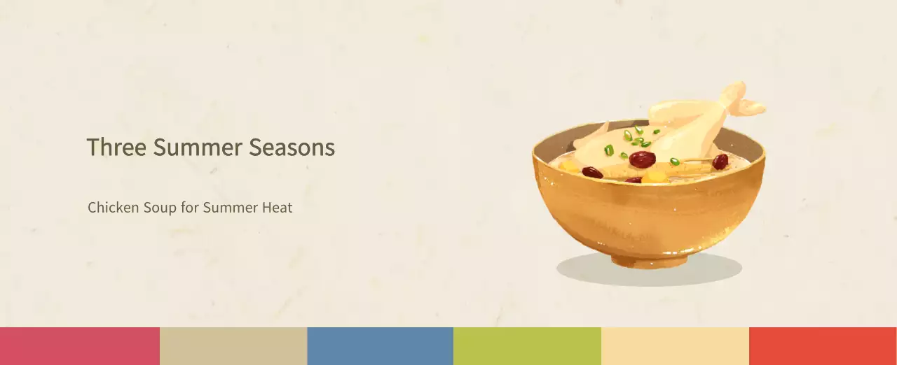 Beige Traditional Food Calendar