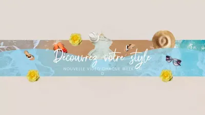 Beige Modern Fashion Guide YouTube Channel Art