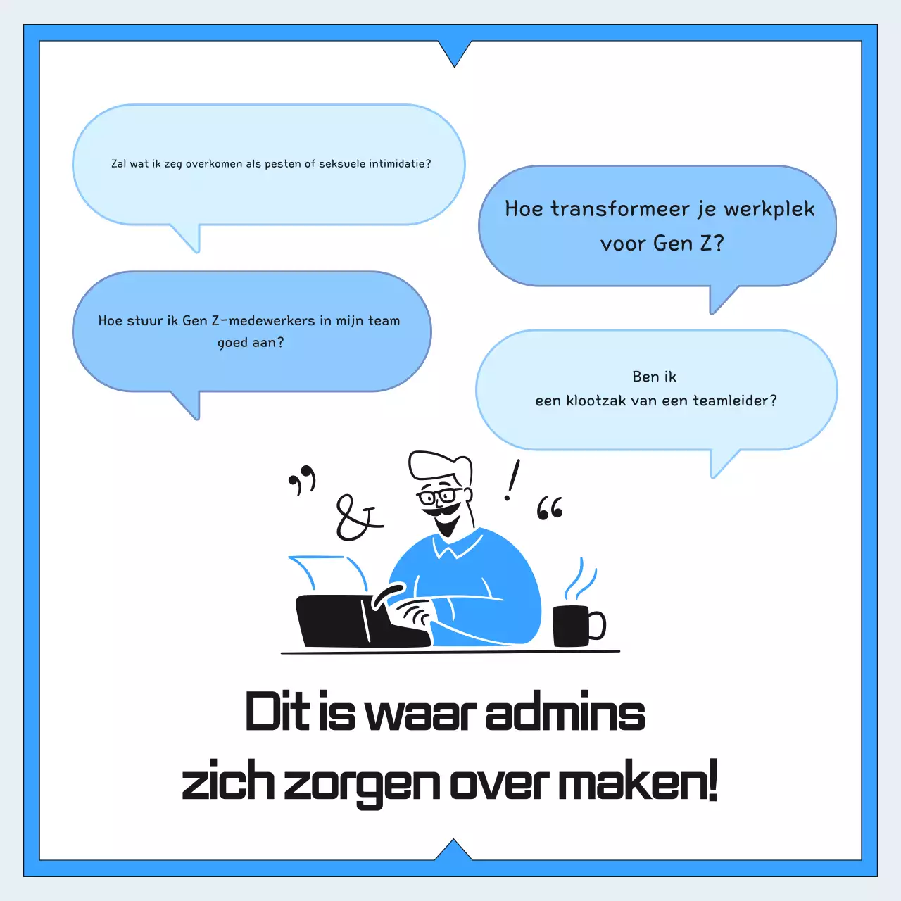 Blauwe gids voor moderne werkcultuur