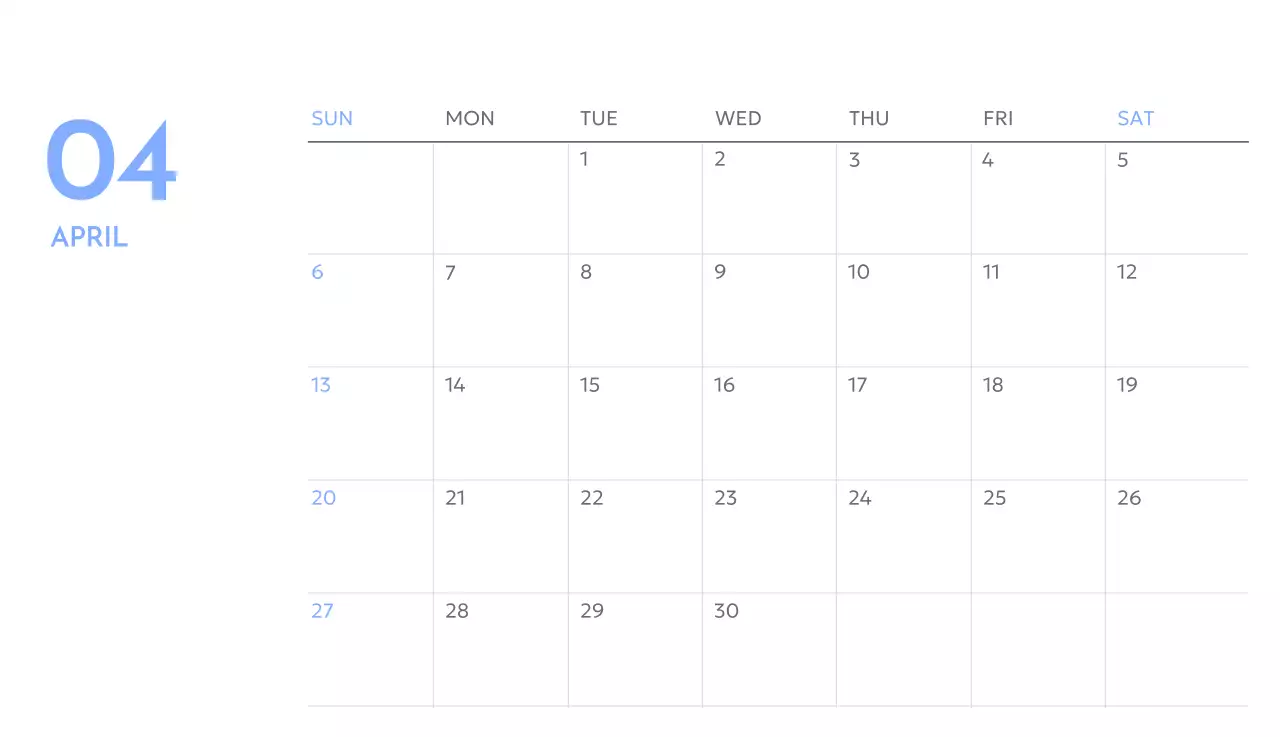 Kalender pelacak sasaran foto dengan percikan warna biru