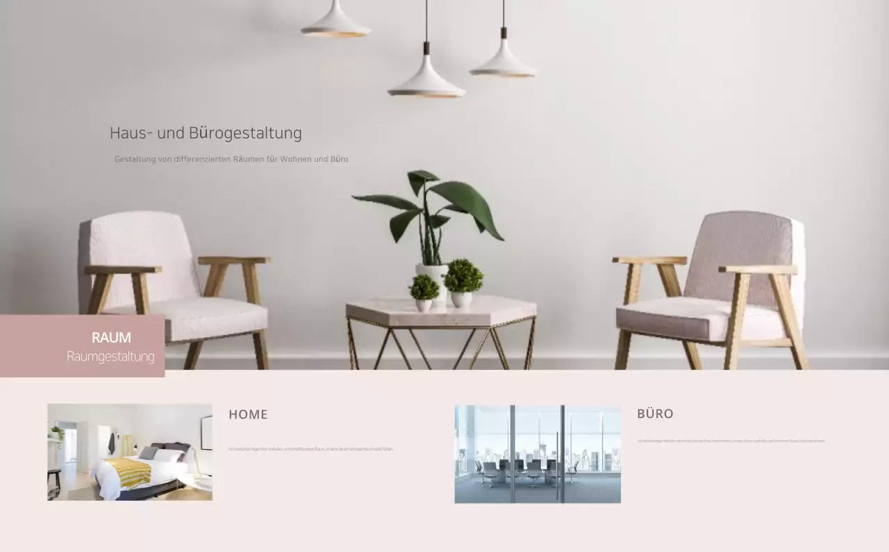 Beigefarbener minimalistischer Innenkalender