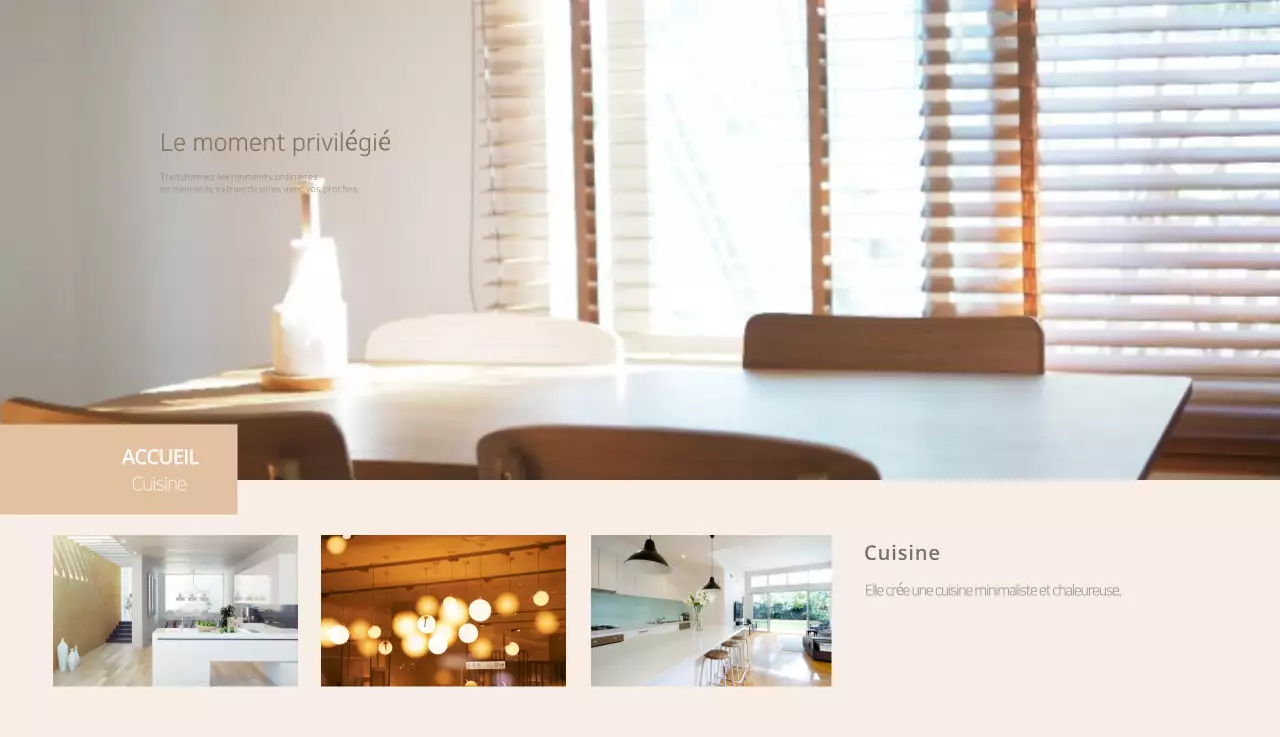 Calendrier intérieur minimaliste beige