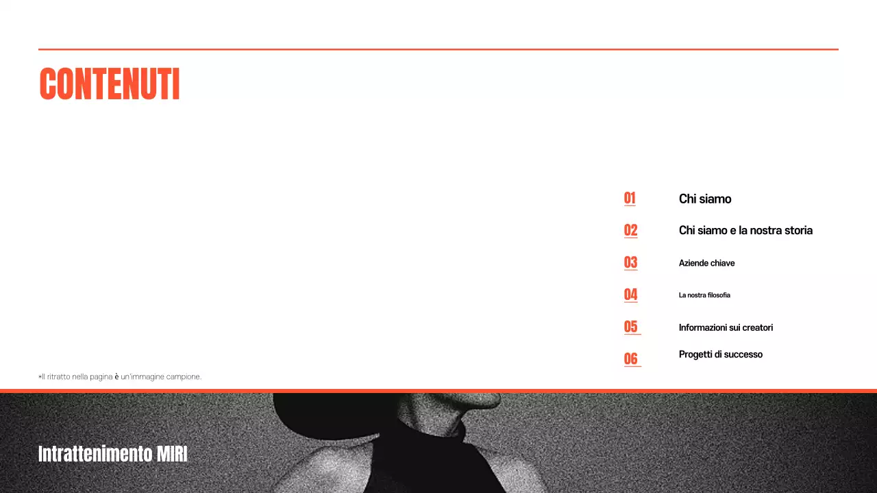 Promuovere l'intrattenimento arancione retrò e kitsch