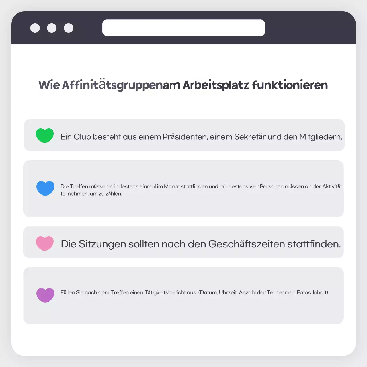 Hellblau einfach, wie man einen Firmenclub einrichtet Informationen kommunizieren