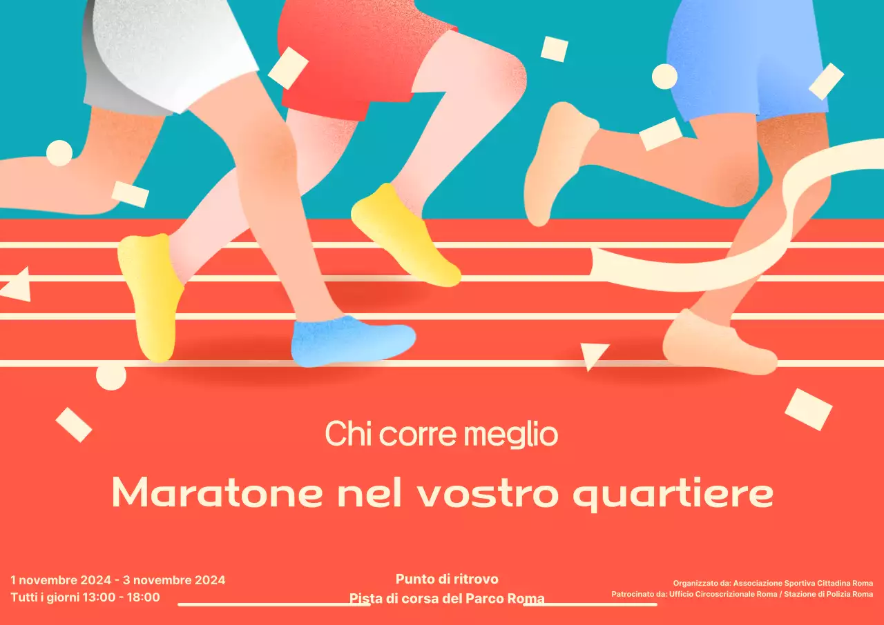 Promuovere la maratona Orange Pop
