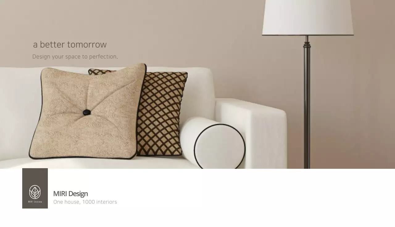 Kalender interior minimalis berwarna krem