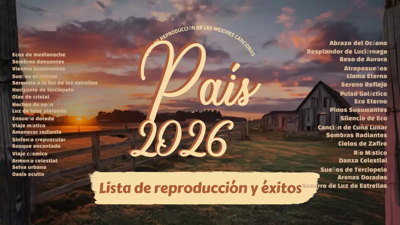 lista de reproducción de música rústica naranja