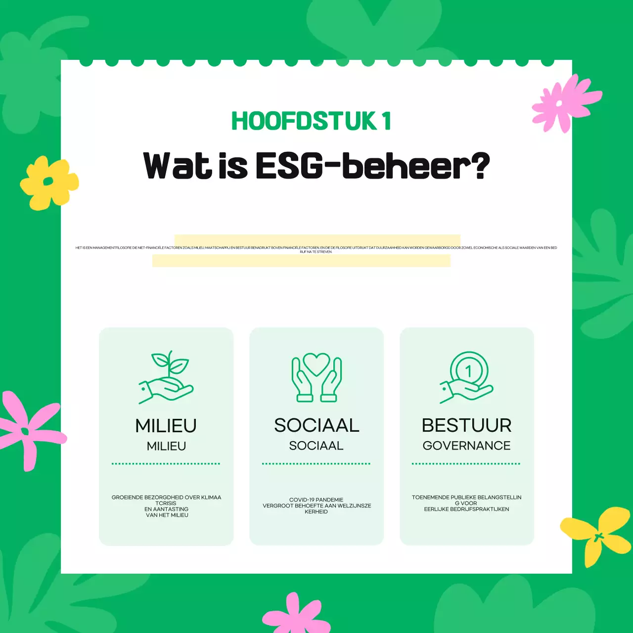 Groene eenvoudige milieucampagne