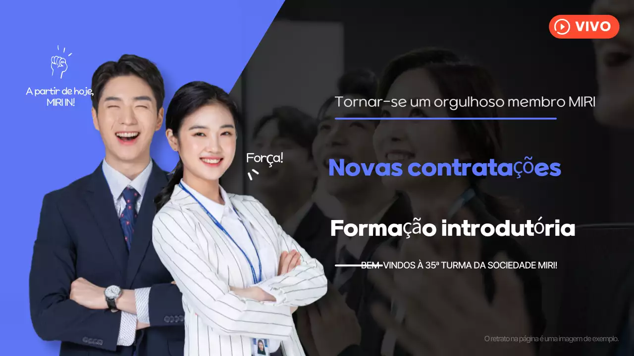 Anúncio da Blue Modern Education