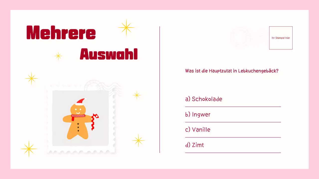 TRENDIGE LUSTIGE ILLUSTRATION WEIHNACHTS-QUIZ-SPIEL FÜR KINDER