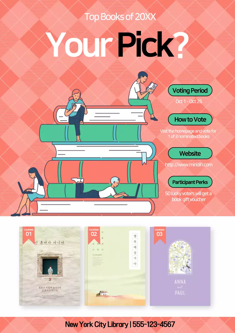 Cartaz de promoção do evento Coral Modern Book