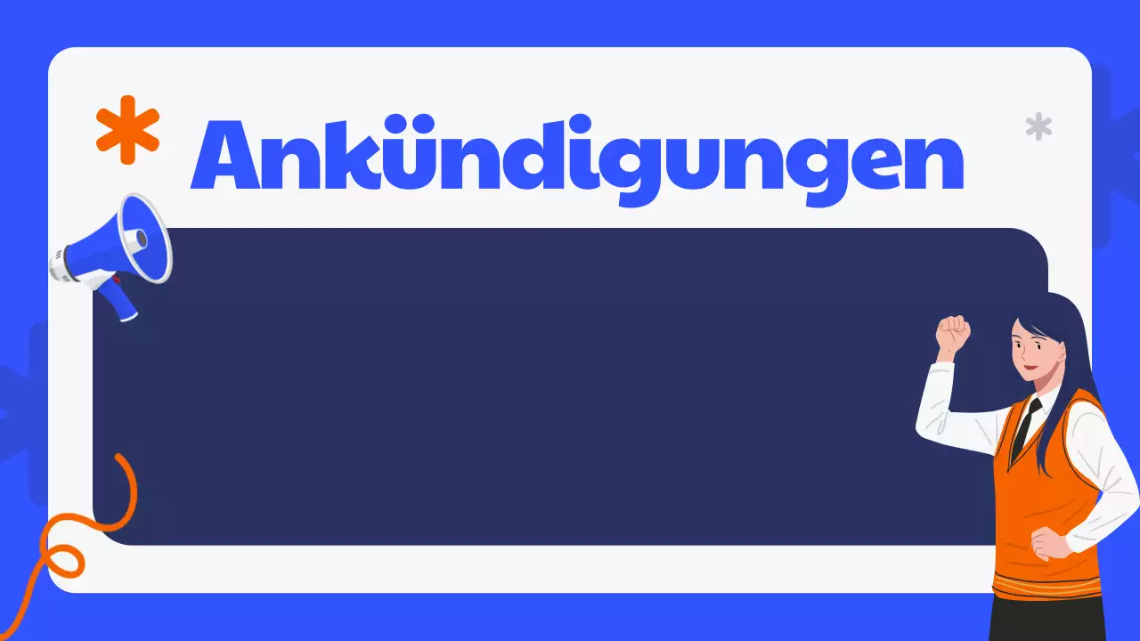 Blue Modern Class Agenda Planner Präsentation