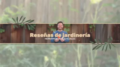Guía de jardinería verde rústica
