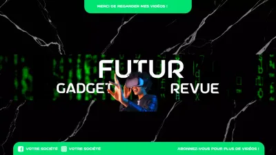 gadget moderne noir art de la chaîne youtube