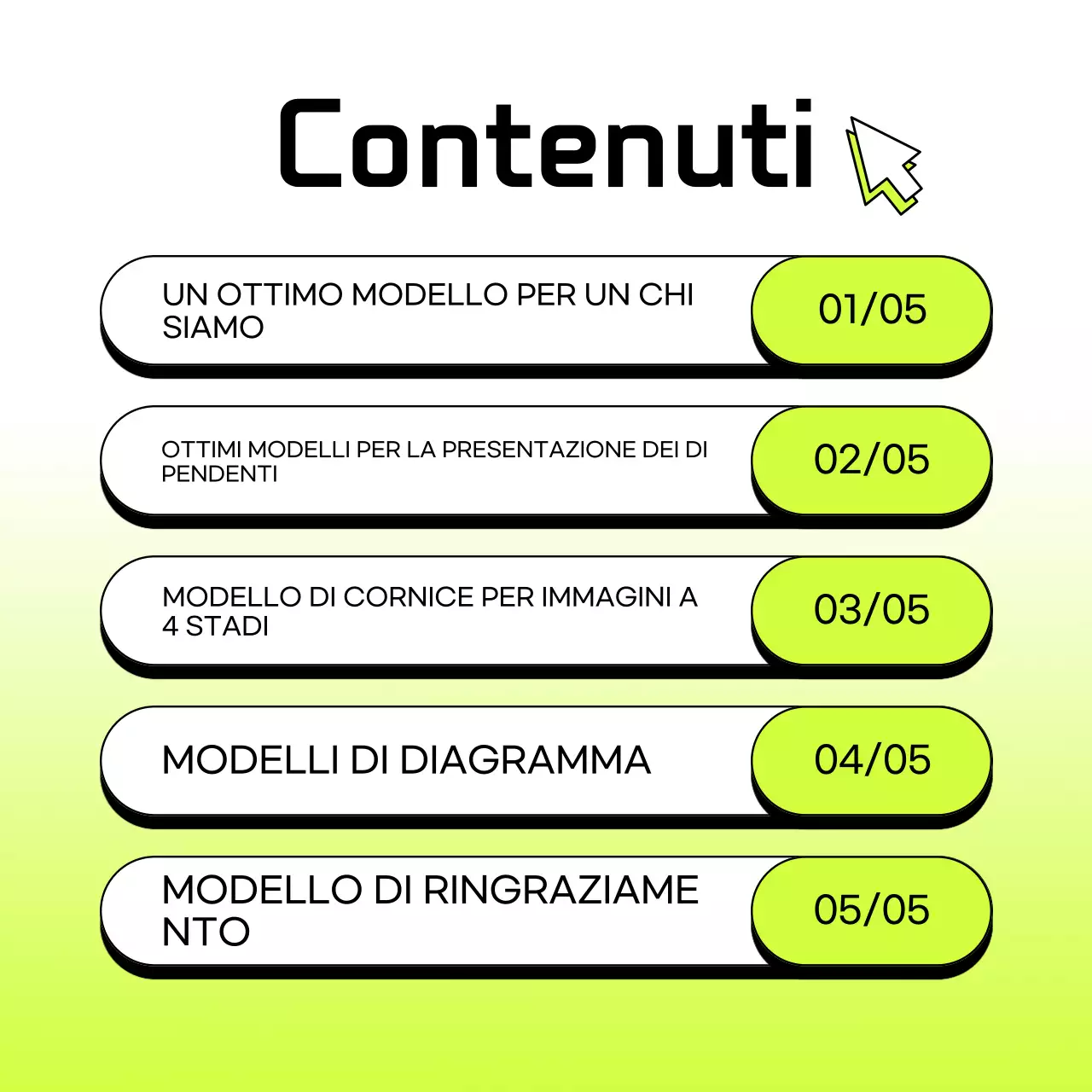 Lettera di presentazione aziendale semplice in chartreuse e bianco