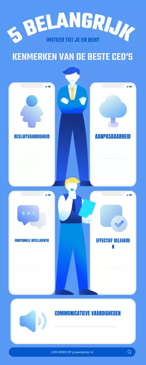 blauw modern leiderschap gids