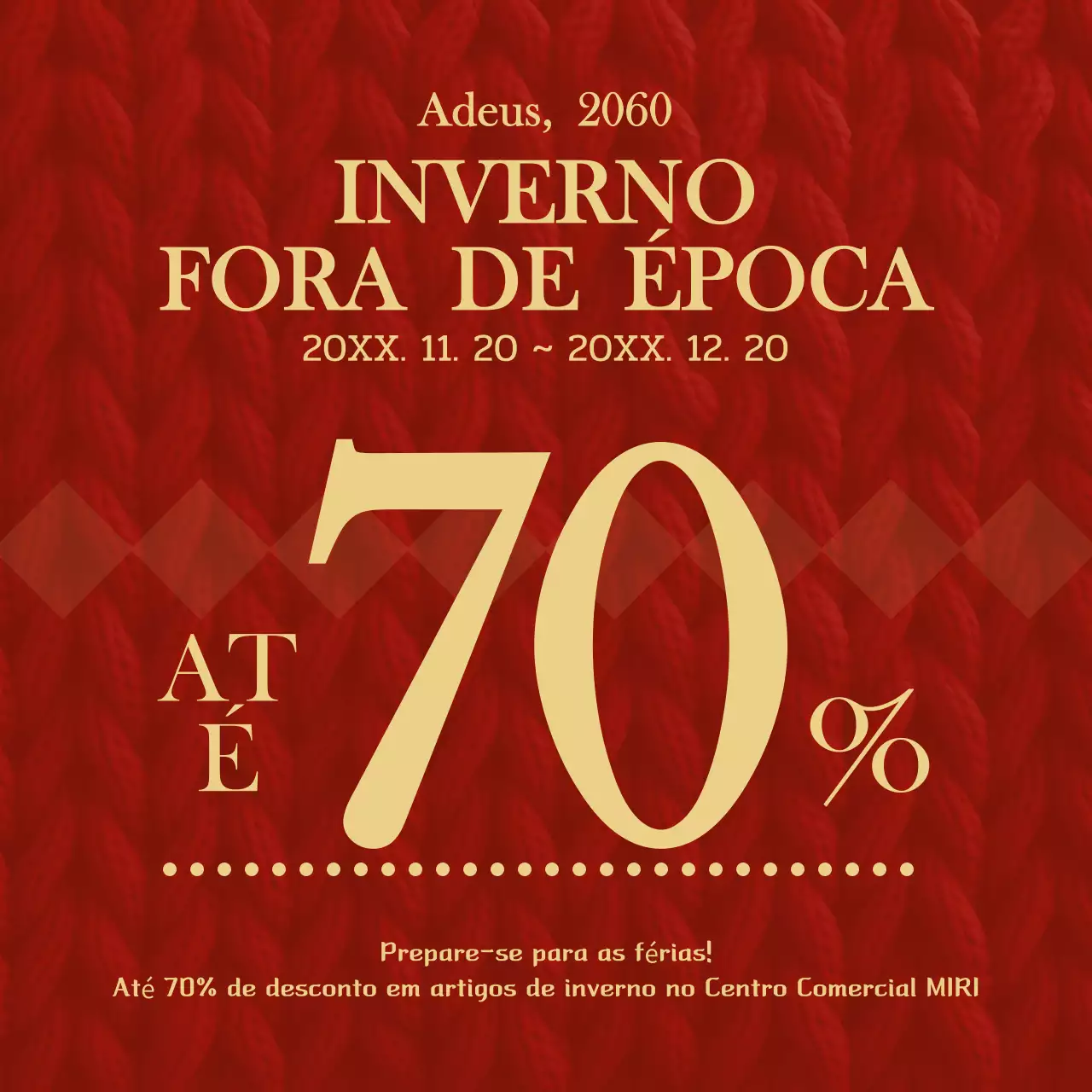 Venda de inverno da Red Vintage