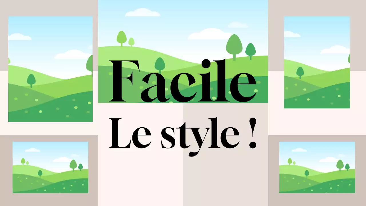 Annonce de mode moderne beige