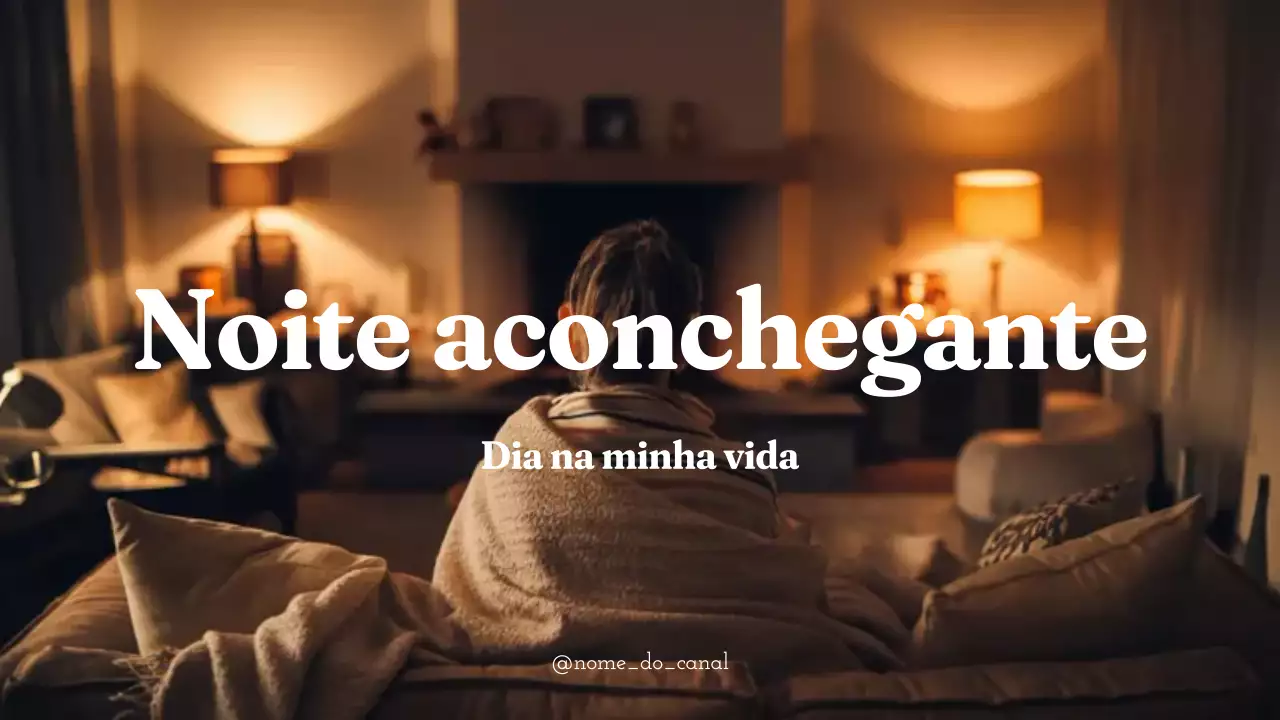 laranja castanho noite acolhedora no vlog estilo moderno