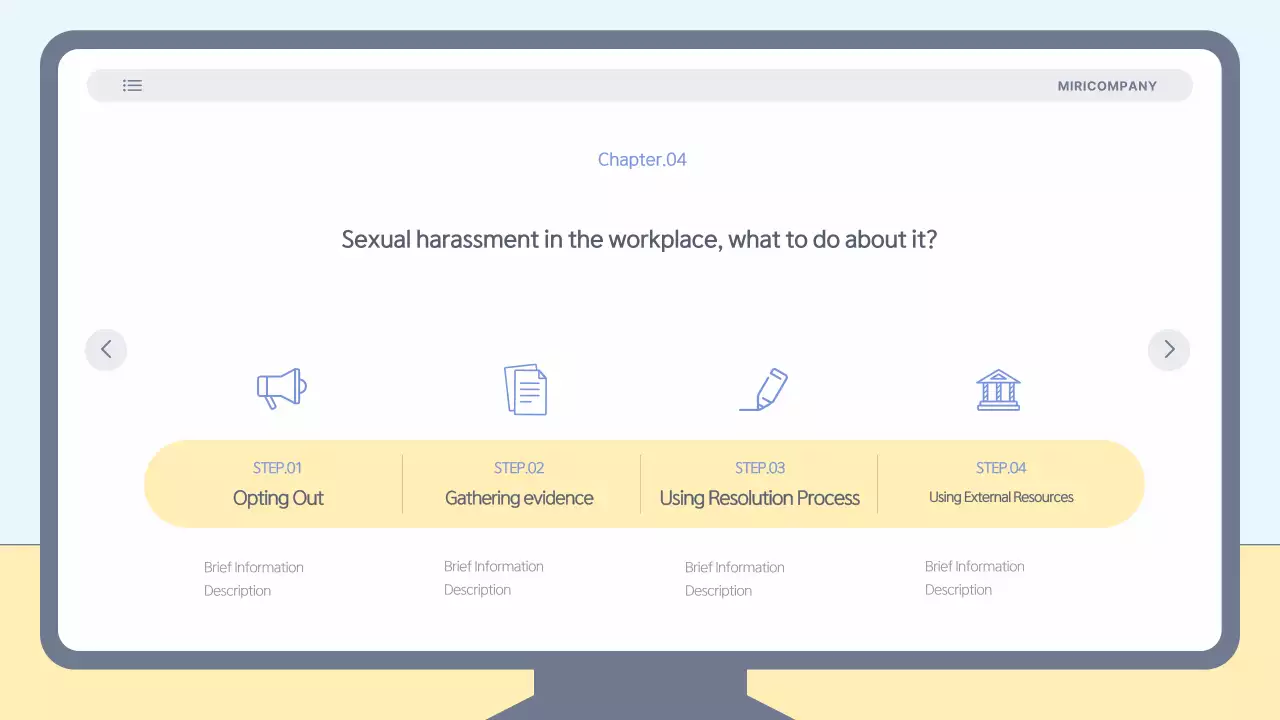 Apresentação do Guia de Treinamento Blue Modern