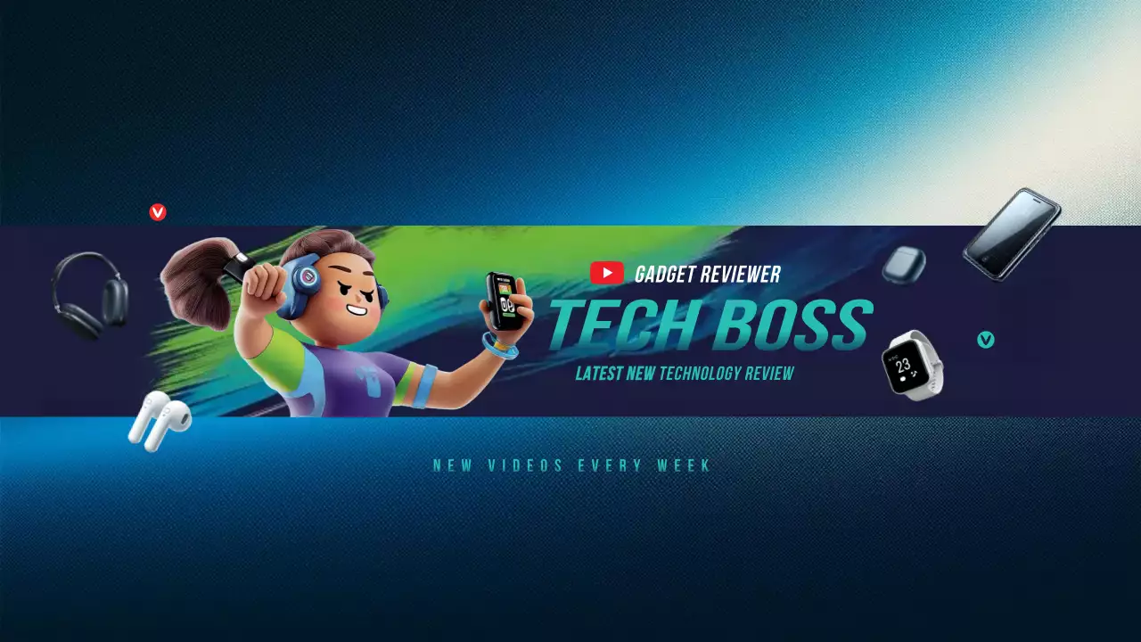 Blue Modern Technology Promotion YouTube Thumbnail