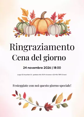 invito a cena rustico beige