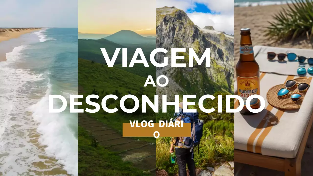 verde amarelo viagem vlog estilo moderno
