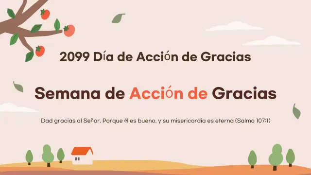 Beige Simple Thanksgiving Celebration