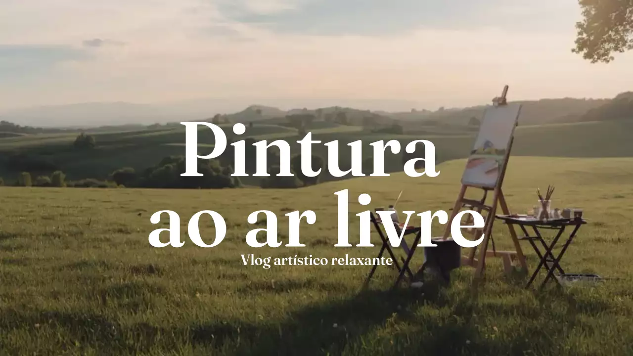 pintura verde ao ar livre vlog