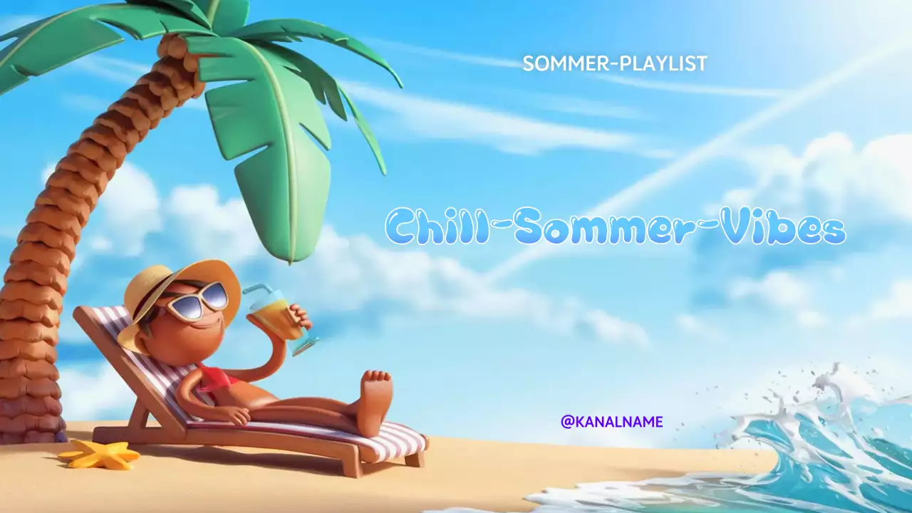 blaue tropische Sommer-Playlist