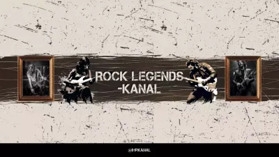 Beige Retro Rock Musik Werbung