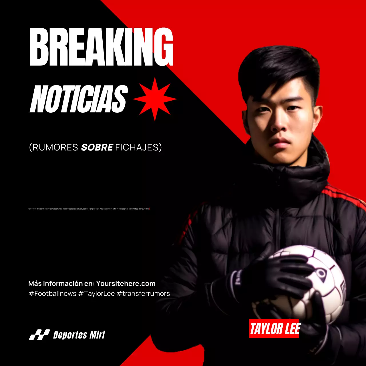 TRENDY BOLD BREAKING NEWS FÚTBOL Y DEPORTES SOCIAL MEDIA POST