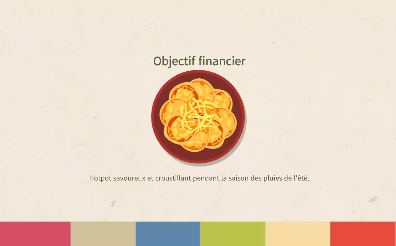 Calendrier de l'alimentation traditionnelle beige