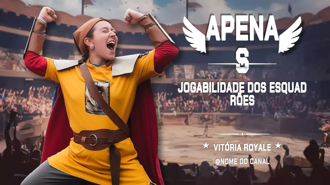 Anúncio de jogos medievais vermelhos