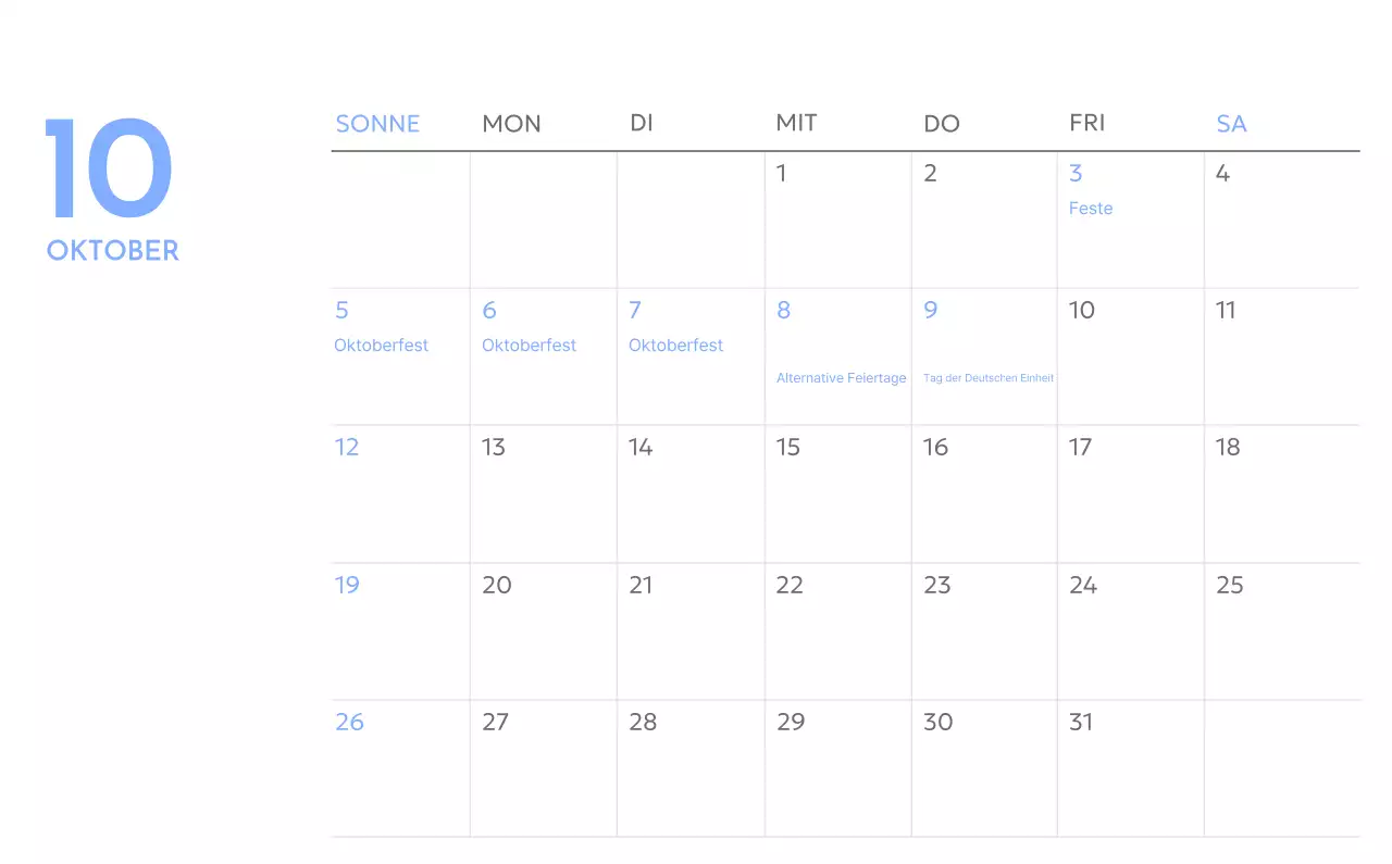 Foto-Zielverfolgungskalender mit einem Hauch von Blau