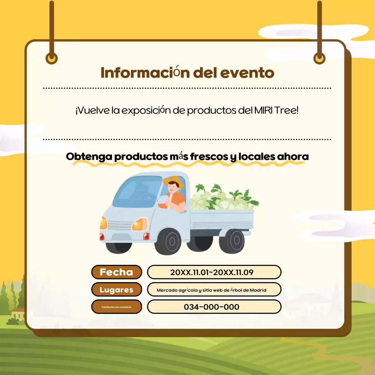 Exposición especial de Yellow Lovely Produce